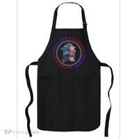 Unmasked Unmuzzled Unvaccinated Unafraid Messy Bun Apron thumb 0