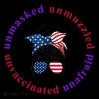 Unmasked Unmuzzled Unvaccinated Unafraid Messy Bun Coffee Mug thumb 5