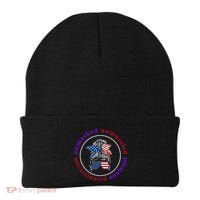 Unmasked Unmuzzled Unvaccinated Unafraid Messy Bun Beanie thumb 0