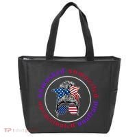 Unmasked Unmuzzled Unvaccinated Unafraid Messy Bun Tote Bag thumb 0