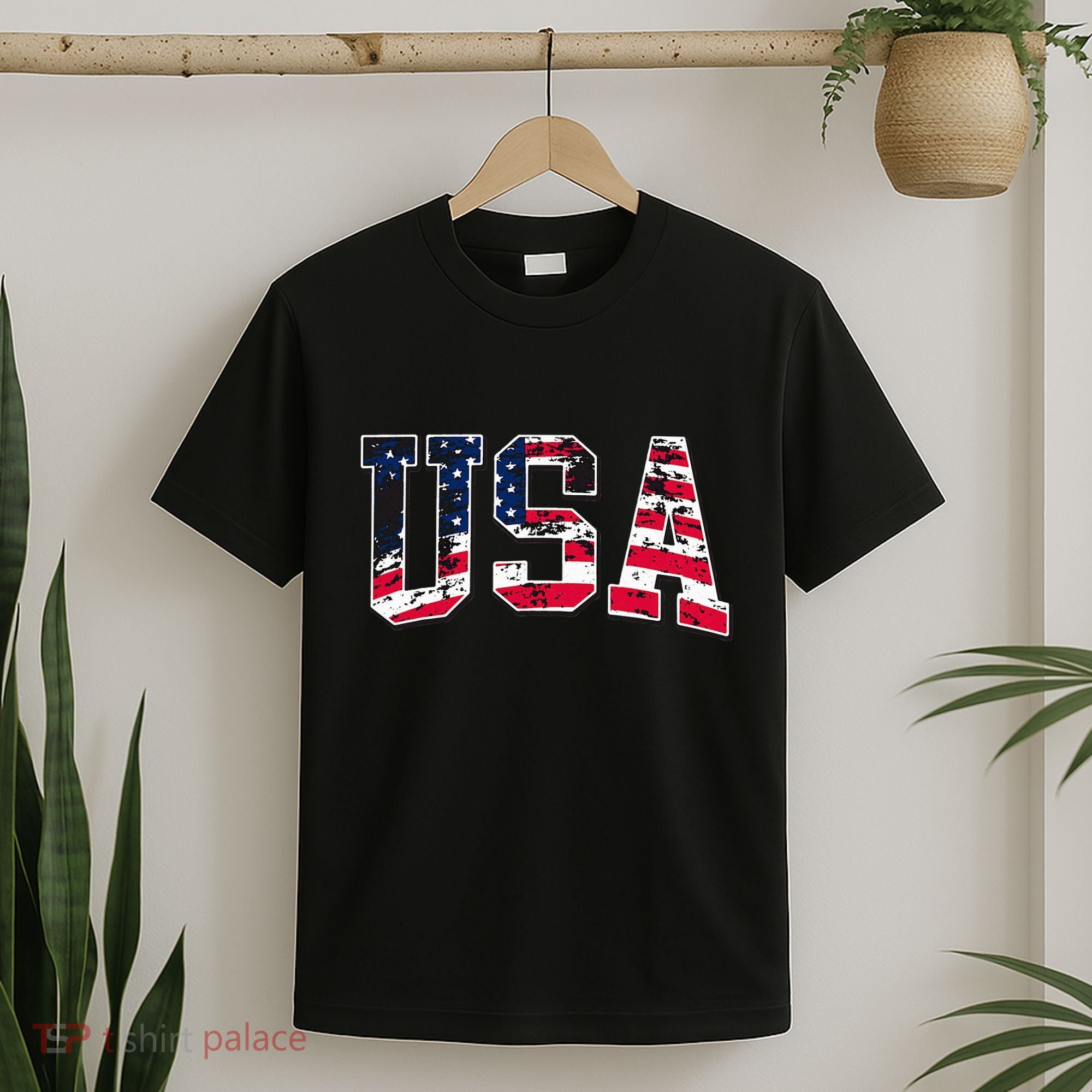 Usa Vintage American Flag T-Shirt