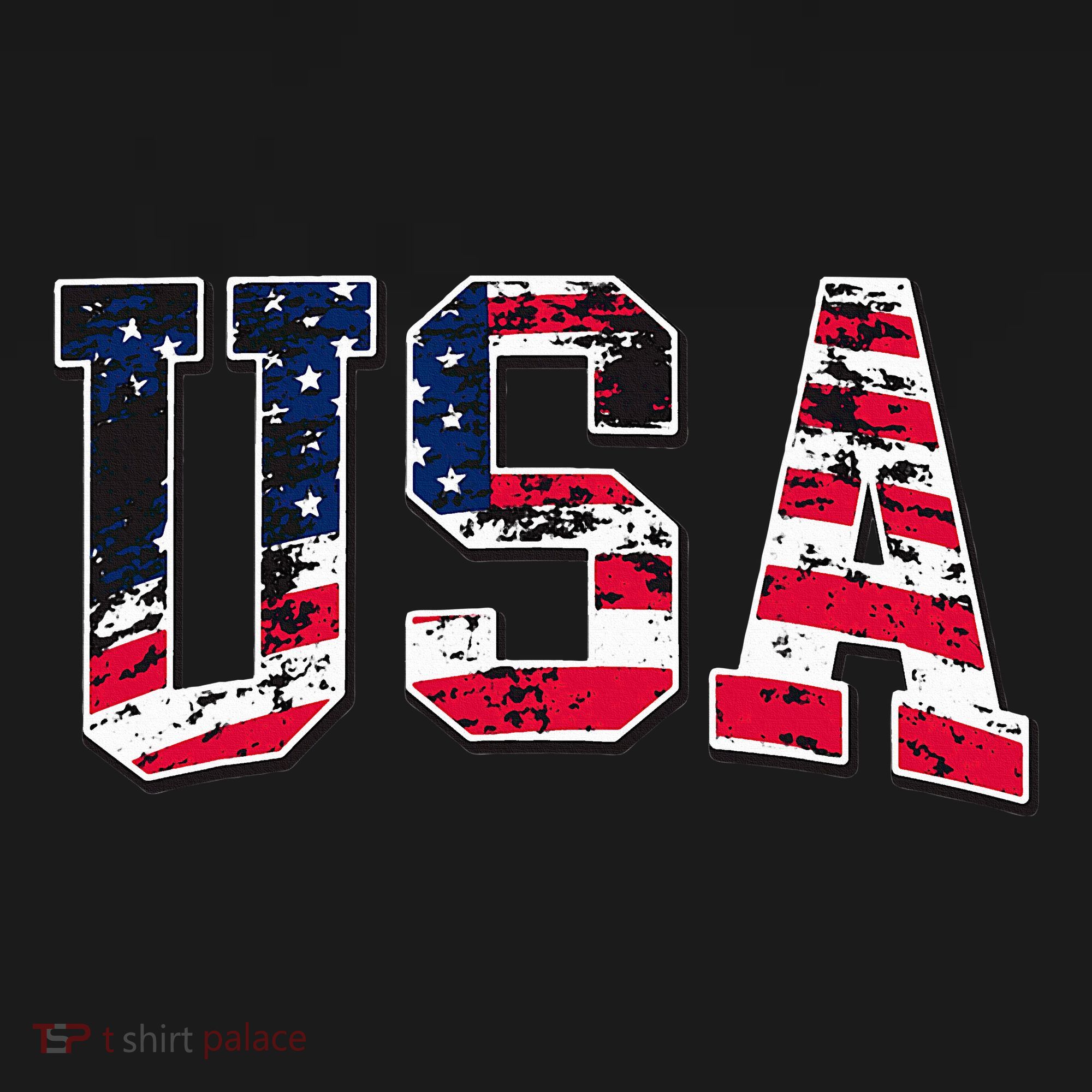Usa Vintage American Flag T-Shirt
