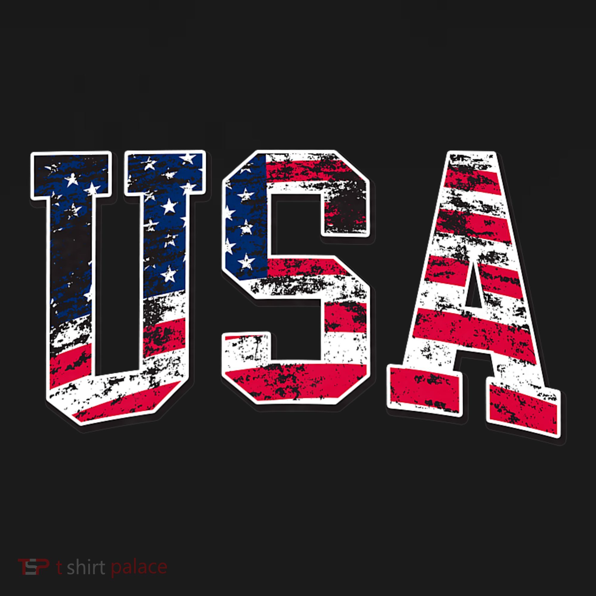 Usa Vintage American Flag T-Shirt