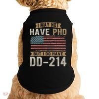 US Veteran DD 214 Funny Army Vietnam Veteran Doggie Tank thumb 0