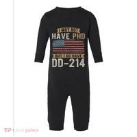 US Veteran DD 214 Funny Army Vietnam Veteran Infant Fleece One Piece thumb 0