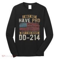 US Veteran DD 214 Funny Army Vietnam Veteran Long Sleeve Shirt thumb 0