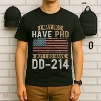 US Veteran DD 214 Funny Army Vietnam Veteran T-Shirt thumb 6