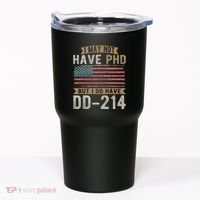 US Veteran DD 214 Funny Army Vietnam Veteran Tumbler thumb 0