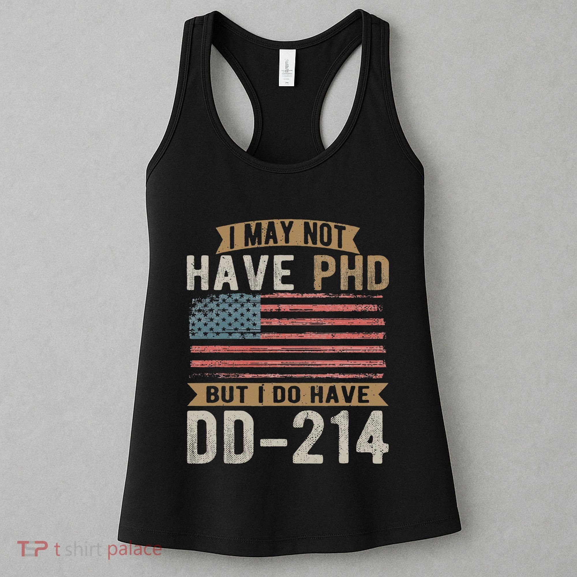 US Veteran DD 214 Funny Army Vietnam Veteran Women's Tank Top