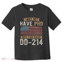 US Veteran DD 214 Funny Army Vietnam Veteran Toddler T-Shirt thumb 0