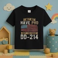 US Veteran DD 214 Funny Army Vietnam Veteran Toddler T-Shirt thumb 3