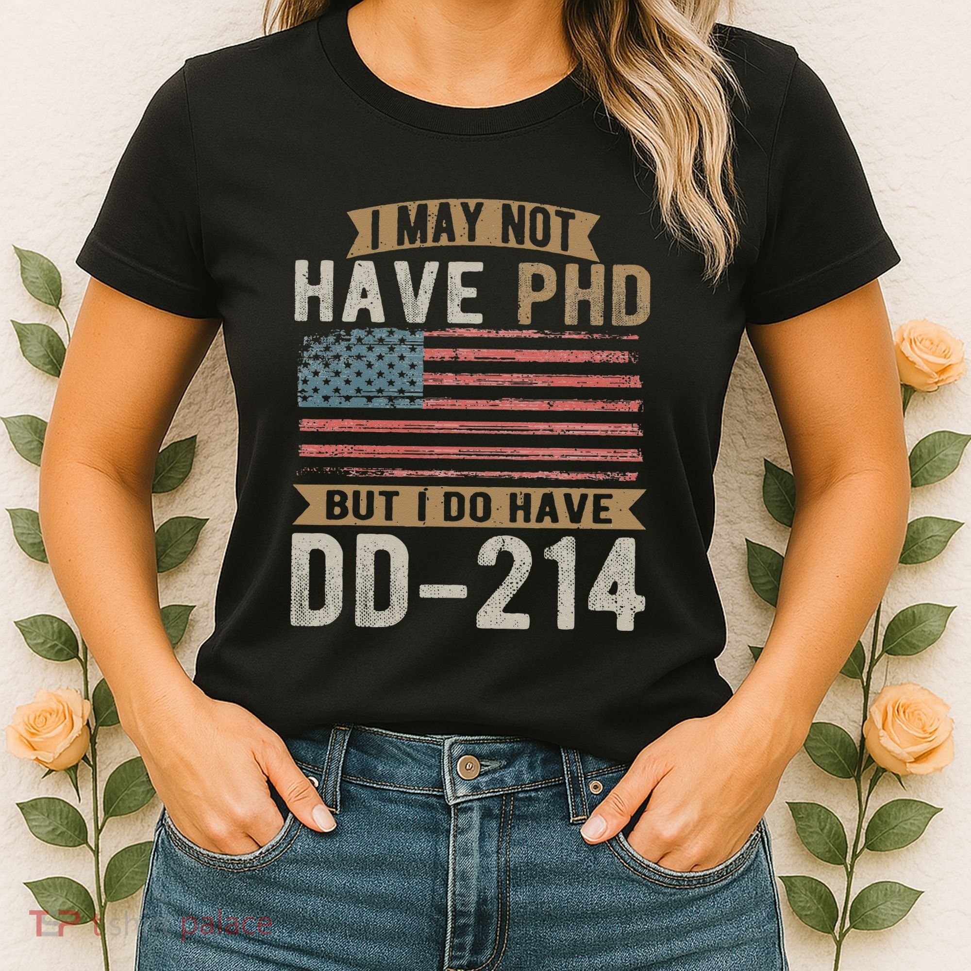 US Veteran DD 214 Funny Army Vietnam Veteran Women's T-Shirt
