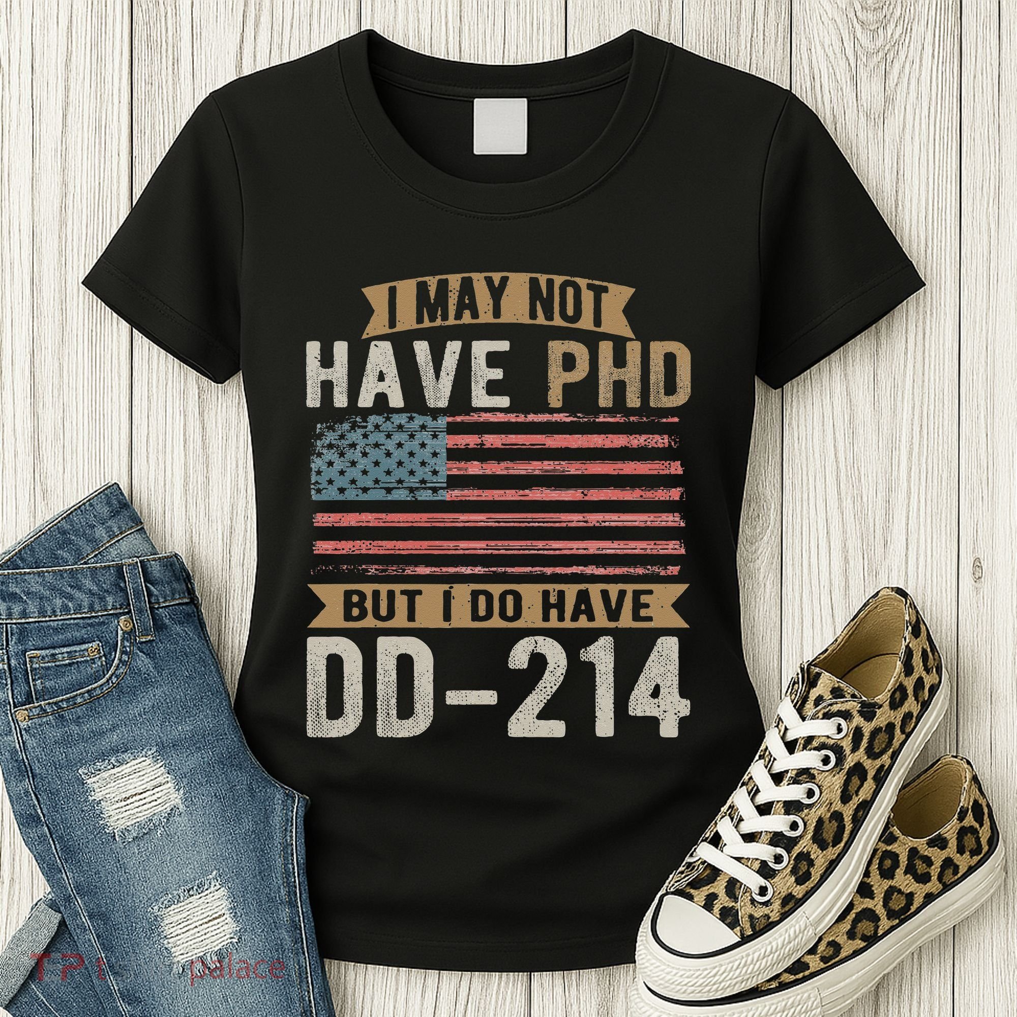US Veteran DD 214 Funny Army Vietnam Veteran Women's T-Shirt