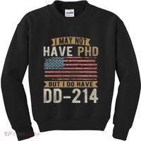 US Veteran DD 214 Funny Army Vietnam Veteran Kids Sweatshirt thumb 0