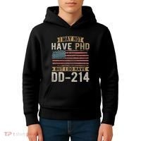 US Veteran DD 214 Funny Army Vietnam Veteran Kids Hoodie thumb 4