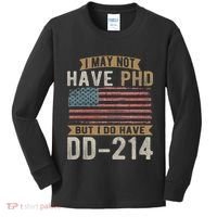 US Veteran DD 214 Funny Army Vietnam Veteran Kids Long Sleeve Shirt thumb 0