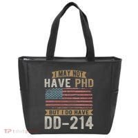 US Veteran DD 214 Funny Army Vietnam Veteran Tote Bag thumb 0