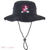 Unicorn Valentines Day Love Heart Rainbow Bucket Hat thumb 0