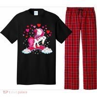 Unicorn Valentines Day Love Heart Rainbow Pajama Set thumb 0