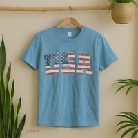 Usa Vintage Flag Great Gift T-Shirt thumb 2