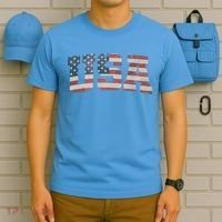 Usa Vintage Flag Great Gift T-Shirt thumb 5
