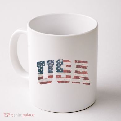 Usa Vintage Flag Great Gift Coffee Mug