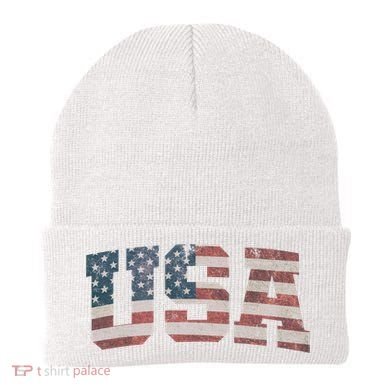 Usa Vintage Flag Great Gift Beanie