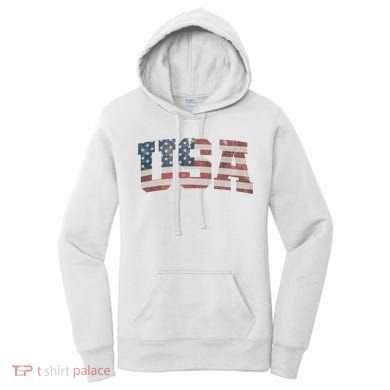 Usa Vintage Flag Great Gift Women's Hoodie