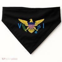 Us Virgin Islands Usvi Flag Pride Souvenir USA-Made Doggie Bandana thumb 0