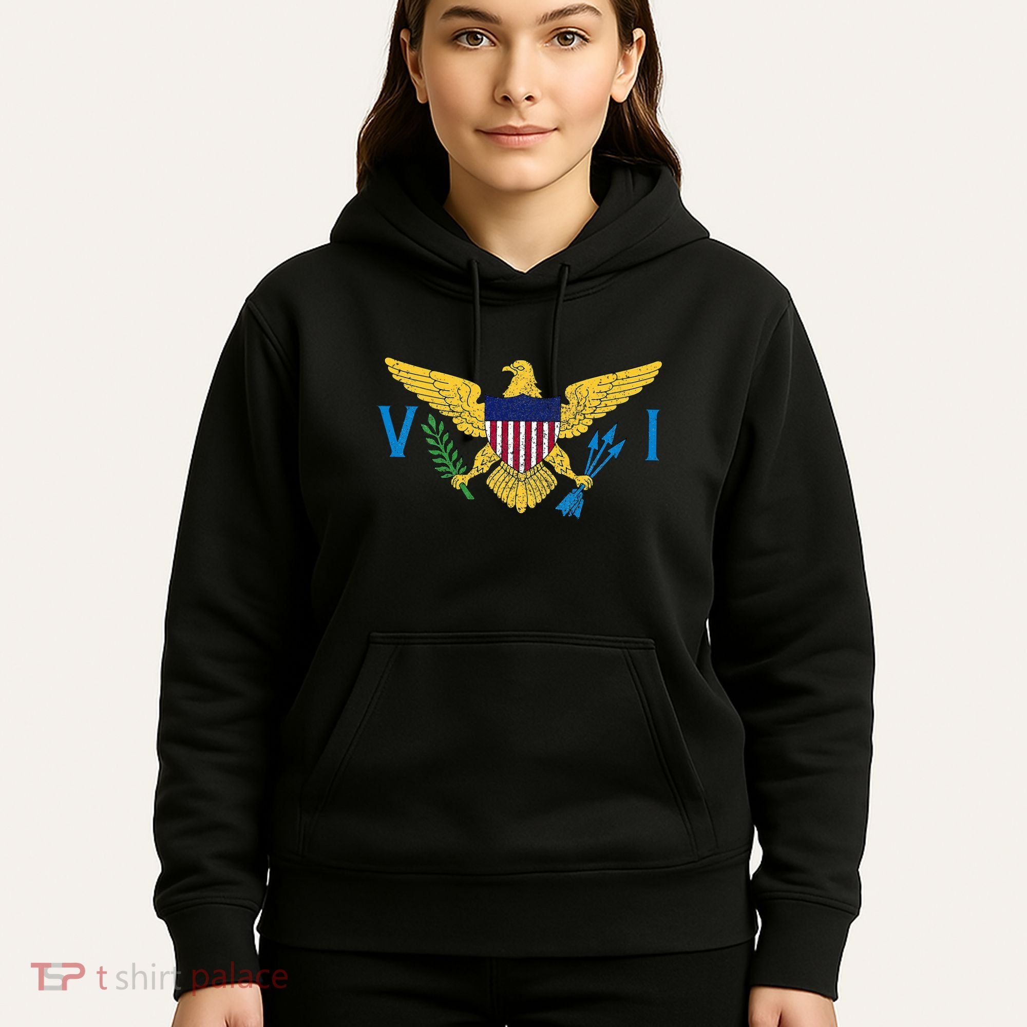 Us Virgin Islands Usvi Flag Pride Souvenir Hoodie