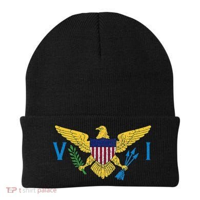 Us Virgin Islands Usvi Flag Pride Souvenir Beanie