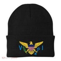 Us Virgin Islands Usvi Flag Pride Souvenir Beanie thumb 0
