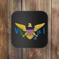 Us Virgin Islands Usvi Flag Pride Souvenir Coaster thumb 0