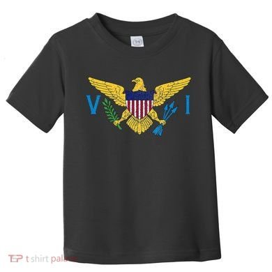 Us Virgin Islands Usvi Flag Pride Souvenir Toddler T-Shirt