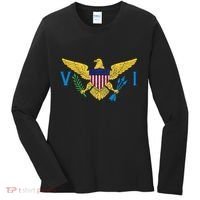 Us Virgin Islands Usvi Flag Pride Souvenir Women's Long Sleeve Shirt thumb 0