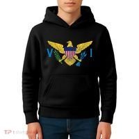 Us Virgin Islands Usvi Flag Pride Souvenir Kids Hoodie thumb 4