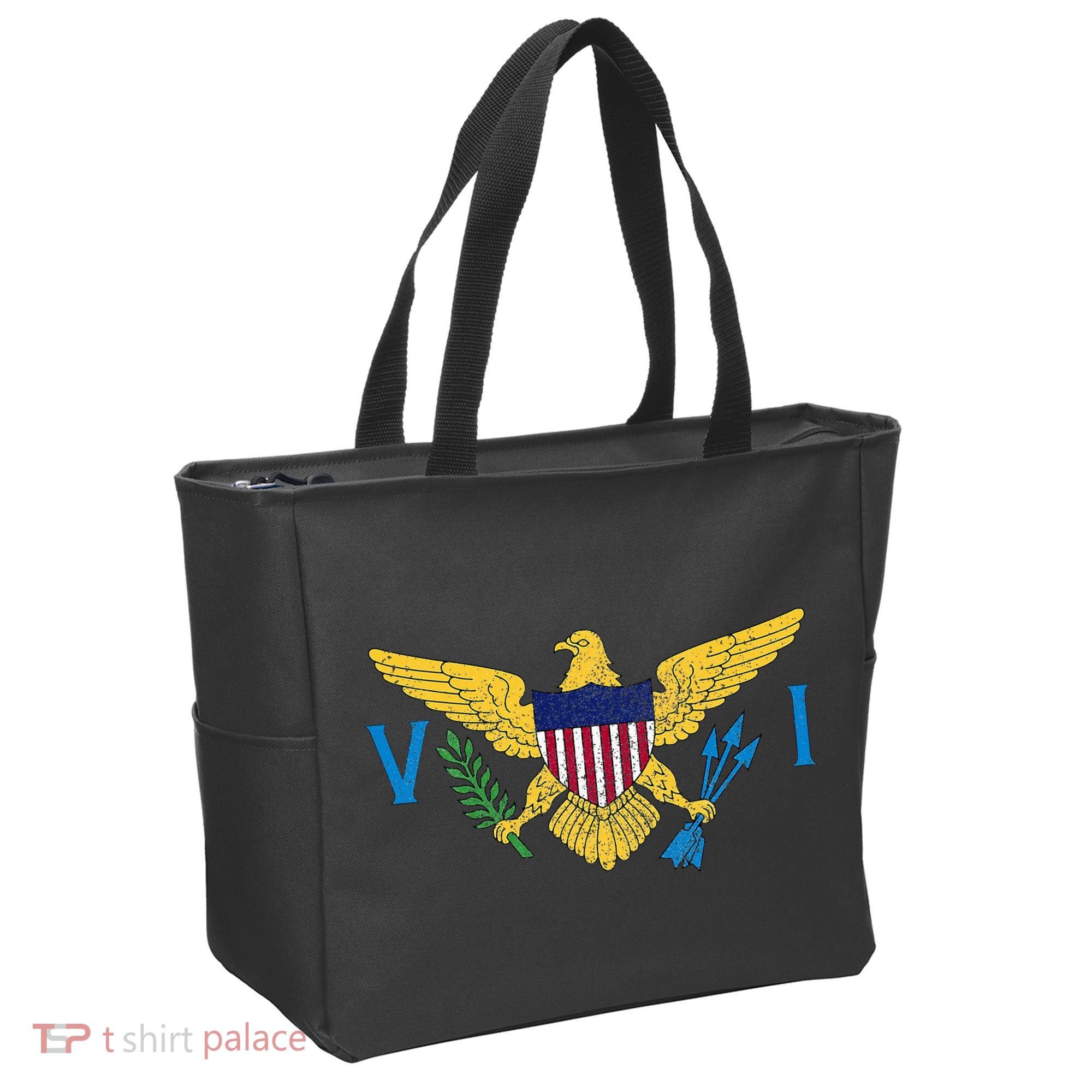 Us Virgin Islands Usvi Flag Pride Souvenir Tote Bag