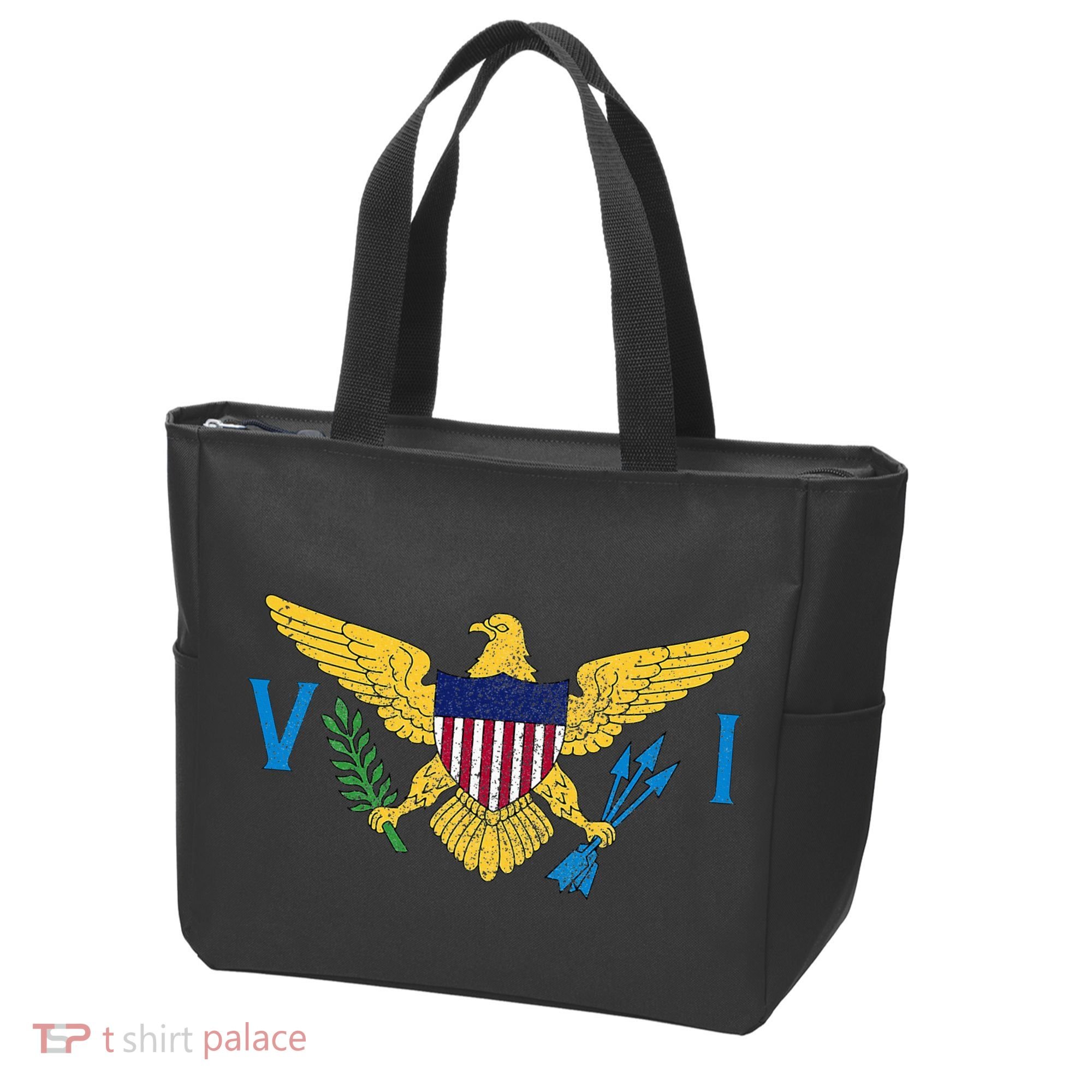 Us Virgin Islands Usvi Flag Pride Souvenir Tote Bag