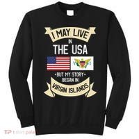 Us Virgin Islands Roots American Flag Usa Gifts Sweatshirt thumb 0