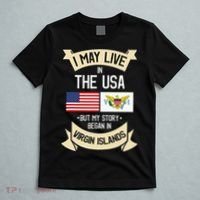Us Virgin Islands Roots American Flag Usa Gifts T-Shirt thumb 5