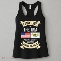 Us Virgin Islands Roots American Flag Usa Gifts Women's Tank Top thumb 3
