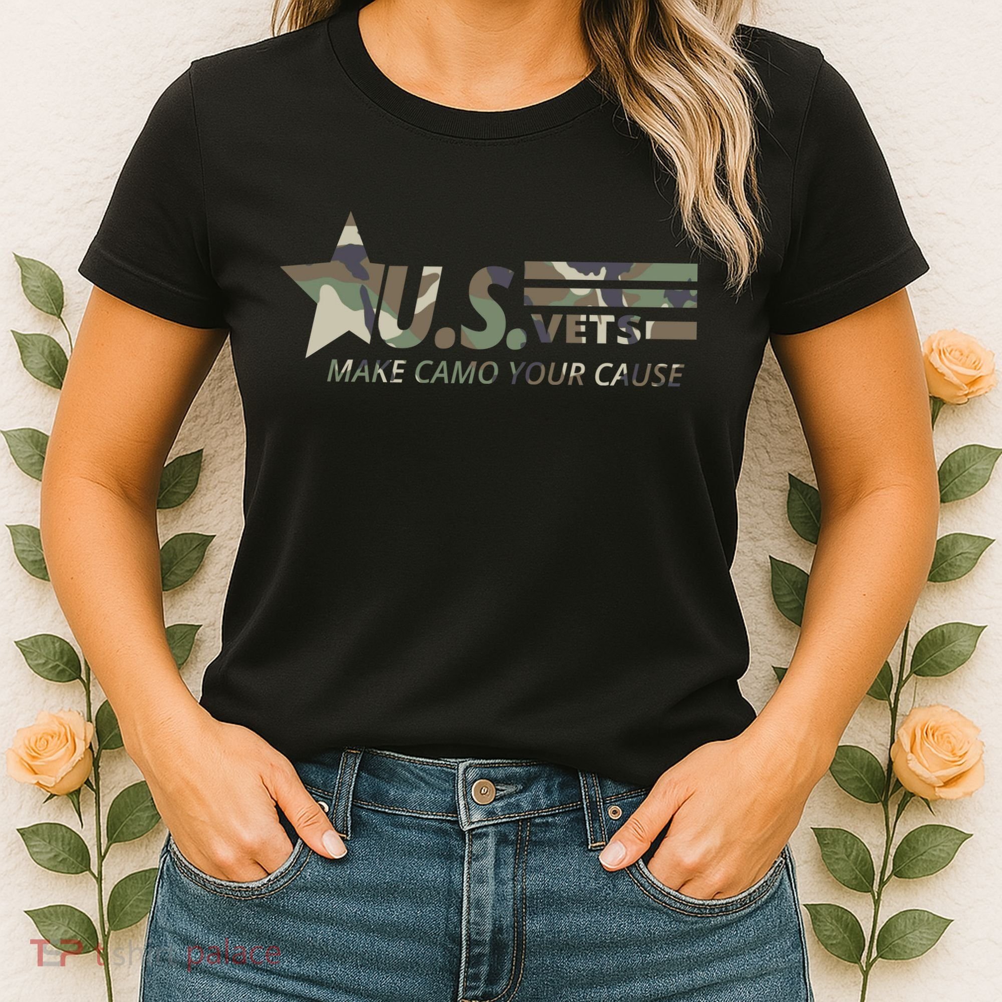 U.S. Vets Make Camo Your Cause Women's T-Shirt