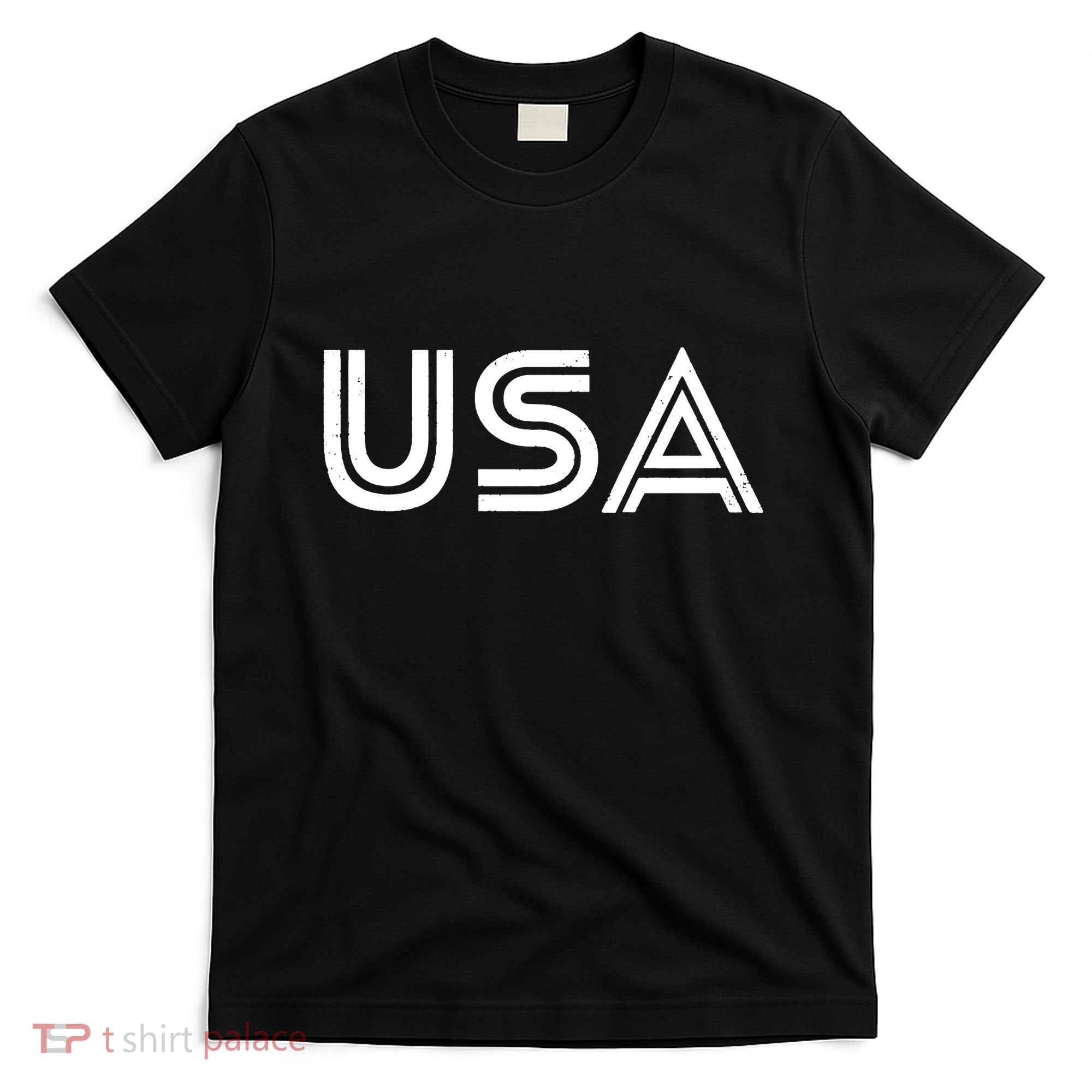 Usa Vintage Patriotic Logo T-Shirt