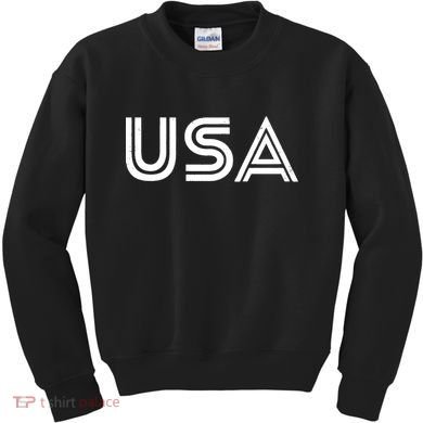 Usa Vintage Patriotic Logo Kids Sweatshirt