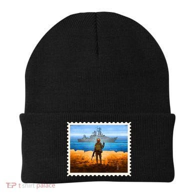 Ukraine Vs Russian Warship Stamp Beanie