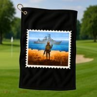 Ukraine Vs Russian Warship Stamp Golf Towel thumb 1