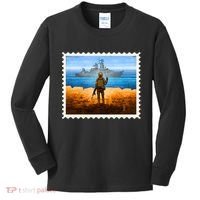 Ukraine Vs Russian Warship Stamp Kids Long Sleeve Shirt thumb 0