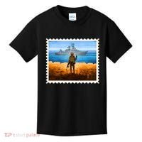 Ukraine Vs Russian Warship Stamp Kids T-Shirt thumb 0
