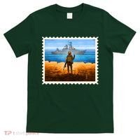Ukraine Vs Russian Warship Stamp T-Shirt thumb 0