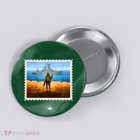 Ukraine Vs Russian Warship Stamp Button thumb 0
